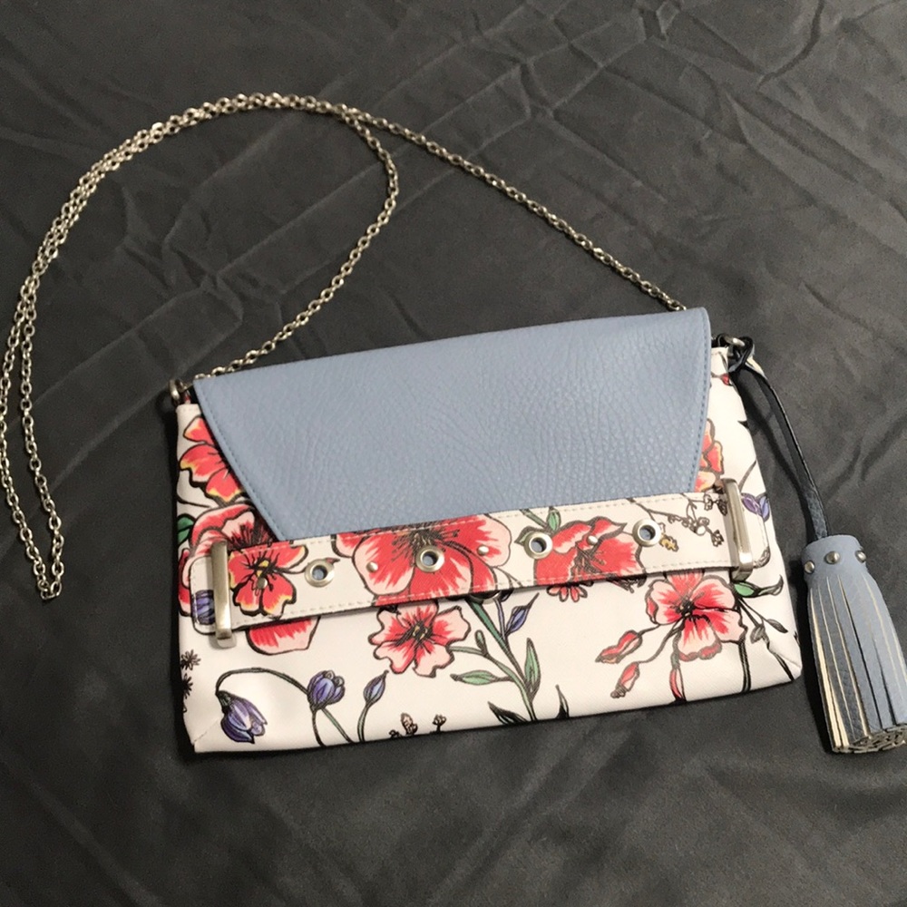Flower Design Cross Body Purse